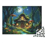 Enchanted Cottage Puzzle 1000 Pezzi Riciclato Paper Fairy Tale Forest Puzzle per Ragazzi e Ragazze Divertente Present & Activity for Casa Great Regalo for Child‘s Compleanno 70x50cm/1000pcs