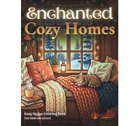 Enchanted Cozy Homes Easy Coloring Book: 40 Hygge Spaces and Relaxing Room Designs for Teens and Adults