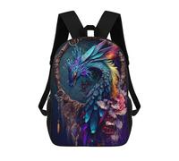 Enchanted Dreamcatcher with Mythical Creature Zaino, Borsa Scolastica Stampata in 3D, Borsa Per Il Pranzo Scolastico, Zaino Da Viaggio, Zaino Per Amici, Zaino Scolastico Per Ragazze E Ragazzi 17inch