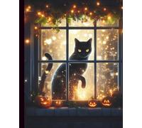 Enchanted Evenings: A Halloween Notebook for Magic & Moonlight: Lined Journal with Glowing Black Cat, Pumpkin Lanterns & Autumn Sparkle