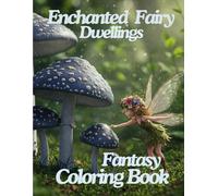 Enchanted Fairy Dwellings: A Fantasy Coloring Book of tiny faries and their cozy homes for adults and teens