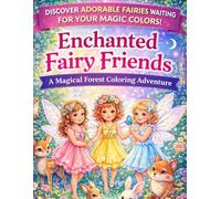 Enchanted Fairy Friends: A Magical Forest Coloring Book for Kids Ages 4-8 with 45 Cute Designs Featuring Adorable Fairies and Woodland Animals