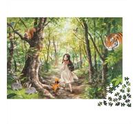 Enchanted Forest 1000 Pezzi Puzzle Carta Riciclabile Fantasy Girl Anziani Puzzles Accessori per Gioco di Festa Ottima Idea Regalo per Women And Men Both 70x50cm/1000pcs