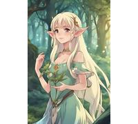 Enchanted Forest: Anime Theme Lined Notebook with Japanese Art Style Cover
