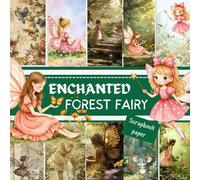 ENCHANTED FOREST FAIRY SCRAPBOOK PAPER: This is a double sided craft paper, used in DIY junk journals, EPHEMERA, ORIGAMI, DECOUPAGE, MIXED MEDIA ART, Collage