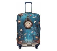 Enchanted Forest Fantasy - Copertura elastica da viaggio per valigia, con stampa, antigraffio, Nero , XL