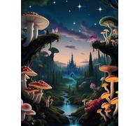 Enchanted Forest Kingdom Composition Notebook, 8.5 x 11 Inches, 100 Pages College Ruled: Great for School, Note-taking or Gift Idea