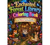 Enchanted Forest Library Coloring Book: A Magical Journey Through Books, Nature, and Imagination: A relaxing fantasy coloring adventure filled with ... trees and whimsical woodland creatures