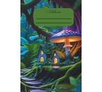 Enchanted Forest Mushroom Notebook - 110 Pages