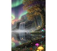 Enchanted Forest Themed Notebook Journal Travel Diary Memoire: 300 blank lined 6” x 9” pages, a great gift idea for family, friends or yourself.