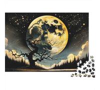 Enchanted Forest Under The Moonlight Puzzle Impossibili 1000Pcs Decorazione Per La Casa. Giochi Rilassamento E Intelligence Per Adulti E Bambini Da 12 Anni 70x50cm/1000pcs