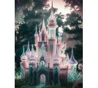 Enchanted Glass Castle Composition Notebook | 8.5 x 11 Inch Fantasy-Themed Journal | 150 Pages College Ruled: Great for Creative Writing and Note ... Design | Perfect for Kids, Teens & Adults