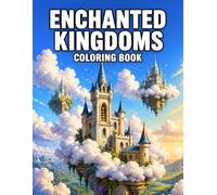 Enchanted Kingdoms Coloring Book: Magical Fantasy Landscapes Featuring Castles, Floating Islands, Crystal Palaces, and Enchanted Worlds