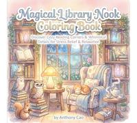 Enchanted Library Nooks: A Magical Coloring Adventure: Discover Cozy Reading Corners & Whimsical Details for Stress Relief & Relaxation