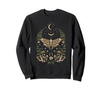 Enchanted Moth Moon Phases - Mystical Forest Felpa