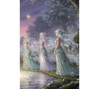 Enchanted Nymphs Notebook Journal Travel Diary Memoire: 300 blank lined 6” x 9” pages, a great gift idea for family, friends or yourself.