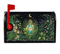 Enchanted Potion Bottle Fantasy Theme Magnetic mailbox Covers 53,3 x 63,3 | Illustrazione botanica, copertura per cassetta delle lettere, flora del bosco, luna mistica, tema farmacista fantasy