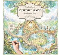 Enchanted Realms: A Cozy Fantasy Ink Tracing Book with Magical Worlds, Hidden Forests, Mythical Creatures and Relaxing Fantasy Scenes