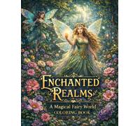 Enchanted Realms A Magical Fairy World Coloring Book: 30 Relaxing Fantasy Designs Featuring Fairies, Magic, and Mythical Worlds