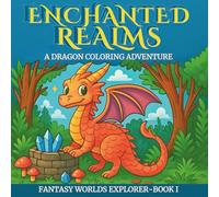 Enchanted Realms: Easy Dragon Coloring Book for Kids Ages 4-8 | Fun Fantasy Dragons, Magical Scenes & Large Print Pages: Fun & Simple Dragon Coloring ... Print | Fantasy Worlds Explorer - Book I