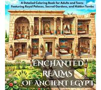 Enchanted Realms of Ancient Egypt: An Ancient Egypt Coloring Book for Adults and Teens Featuring Intricate Pharaoh Palaces, Sacred Temples, and Hidden Tombs, for stress relief