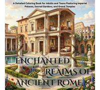 Enchanted Realms of Ancient Rome: Ancient History Coloring Book for Adults and Teens: Relaxing Architectural Designs of Roman Palaces, Temples, and Emperor Estates