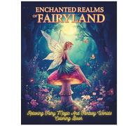 Enchanted Realms Of Fairyland: Relaxing Fairy Magic And Fantasy Worlds Coloring Book