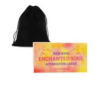 ENCHANTED Soul Affirmation Cards Deck con Borsa Nick Bibes 50 Carte