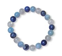 Enchanted Therapist Bracciale Reiki con segno zodiacale dei Pesci, braccialetto energia, regalo Reiki, Reiki, gioielli Reiki, braccialetti con pietre preziose, braccialetti di cristallo, 17,8 cm, 17,8