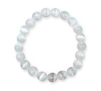 Enchanted Therapist Bracciale Reiki con selenite infusa selenite, 17,8 cm, cristallo, selenite