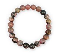 Enchanted Therapist Braccialetto Reiki con vena nera in rodonite, braccialetto energia, regalo Reiki, braccialetti Reiki, gioielli Reiki, braccialetti con pietre preziose, braccialetti di cristallo