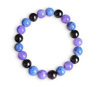 Enchanted Therapist Reiki Infuso Calming Ansia Braccialetto, Braccialetto Energia, Reiki Regalo, Reiki, Gioielli Reiki, Braccialetti di Pietra, Braccialetti di Cristallo, 17,8 cm, Cristallo, Multiple