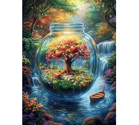 Enchanted Tree in Glass Jar Rompicapo 300 Pezzi Puglia Per Adulti Cartone Spesso Resistente Per Tempo Libero E Passatempo Da Passatempo Con Poster Incluso Top Vendita 300 PCS