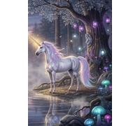 Enchanted Unicorn Notebook Journal Travel Diary Memoire: 300 blank lined 6” x 9” pages, a great gift idea for family, friends or yourself.