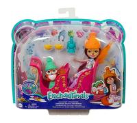 Enchantimals- Avventure sulla Slitta con Bambola di Felicity la Volpe, Cucciolo Flick, Slitta e Accessori, Giocattolo per Bambini 3+Anni, GJX31