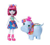 Enchantimals Bambola Hedda l'Ippopotamo con l'Amica Animale Lake e Accessori, Giocattolo per Bambini 3+ Anni, GFN56
