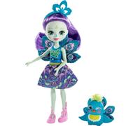 Enchantimals, Bambola Patter Pavone con Animale, Giocattolo per Bambini 4+Anni, FXM74