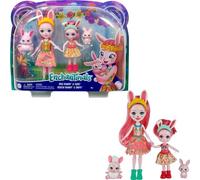 Enchantimals Bree e Bedelia Bunny 2x Bambola con Coniglio Twist e Tappy