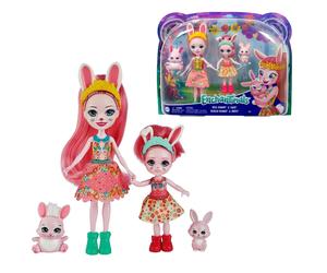 Enchantimals Bree e Bedelia Bunny 2x Bambola con Coniglio Twist e Tappy