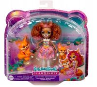 Bambola Filigree Fox Enchantimals con Famiglia di Volpi