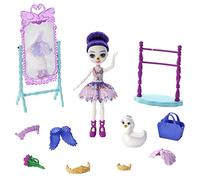 Enchantimals GYJ06 - Set da gioco con bambola Sarely Swan (circa 15,2 cm) e 1 animale, giocattolo per bambini dai 4 anni in su