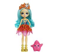 Enchantimals HCF69 - Bambola Royal Staria Starfish (15,2 cm) & Beamy del Regno Oceana, piccola bambola con gonna rimovibile e accessori, regalo giocattolo per bambini dai 3 anni in su