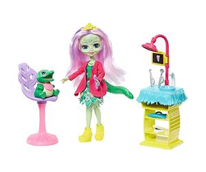 Enchantimals le Dentiste Sorridenti con Bambola Andie l'Alligatore e Accessori, Giocattolo per Bambini 3+ Anni, GFN55