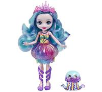 Enchantimals - Ocean Kingdom Bambola Stingley Capelli Blu e Jelanie la Medusa, Gonna Rimovibile e Accessori, Giocattolo per Bambini 3+ Anni, HFF34