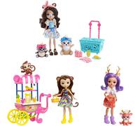 Enchantimals- Animali Playset Merenda al Parco, Include 3 Bambole con Cuccioli e Accessori, Giocattolo per Bambini 4 + Anni, Multicolore, sin Talla, FVJ80