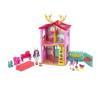 Enchantimals- Playset Casa dei Cerbiatti (53 cm) con Bambola Danessa il Cerbiatto, Amico Cucciolo e Accessori, Giocattolo per Bambini 3+Anni, GYJ18