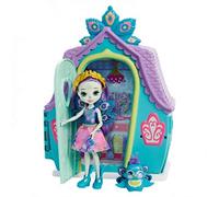 Enchantimals- Playset Cottage con Bambola Patter Il Pavone, Animaletto e Accessori, Giocattolo per Bambini 4+Anni, GYN61