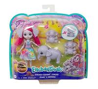 Enchantimals -Playset dalle Grandi Praterie con Esmeralda l'Elefante, 3 Amici Elefanti e 1 Ciuccio, Giocattolo per Bambini 4+ Anni, GTM30, Multicolore