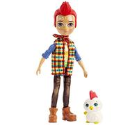 Enchantimals Redward Il Gallo e Cluck, Bambola di 15cm con Accessori, Giocattolo per Bambini 4+ Anni,GJX39