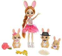 MATTEL-ROYAL ENCHANTIMALS PLAYSET BAMBOLA DOLL BRYSTAL IL CONIGLIETTO & FAMILY
